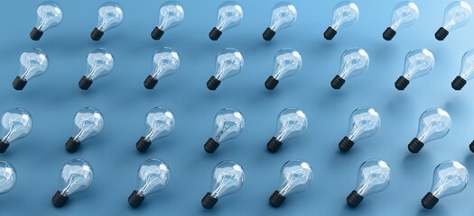 Obraz premium Creative Lightbulb Concepts on Colorful Backgrounds – Innovation, Energy, and Bright Ideas in a Modern Minimalist Style