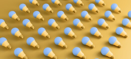 Creative Lightbulb Concepts on Colorful Backgrounds – Innovation, Energy, and Bright Ideas in a Modern Minimalist Style