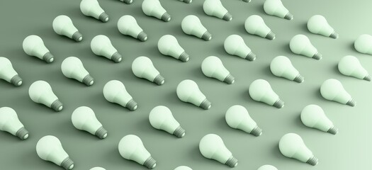 Creative Lightbulb Concepts on Colorful Backgrounds – Innovation, Energy, and Bright Ideas in a Modern Minimalist Style