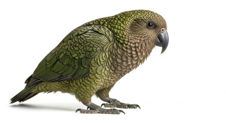 parrot on white background