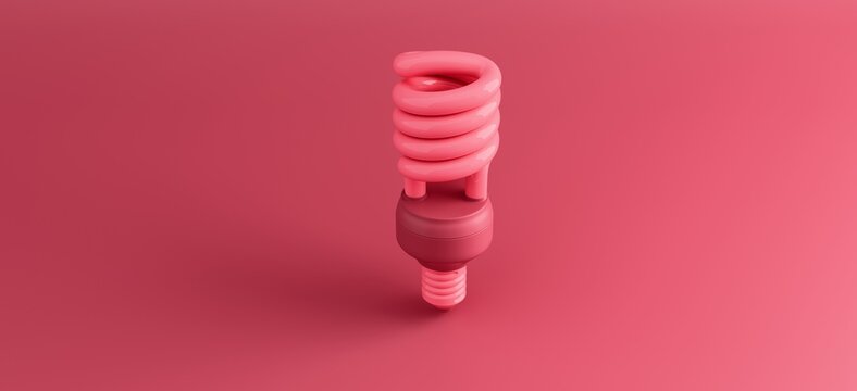 Abstract light bulbs in pastel colors
