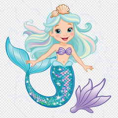 a mermaid princess illustration
