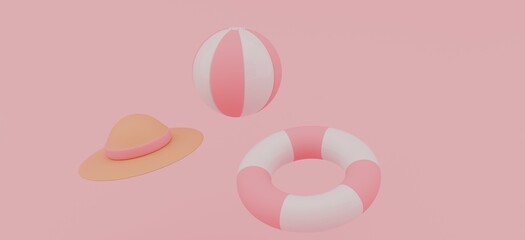 Pastel Travel and Vacation 3D Illustrations – Luggage, Cars, and Summer Essentials in a Playful, Minimalist Style