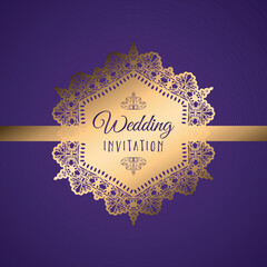 decorative wedding invitation 0407