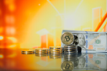 Investing in cryptocurrency, especially Bitcoin, as a vision for future digital currency assets —...