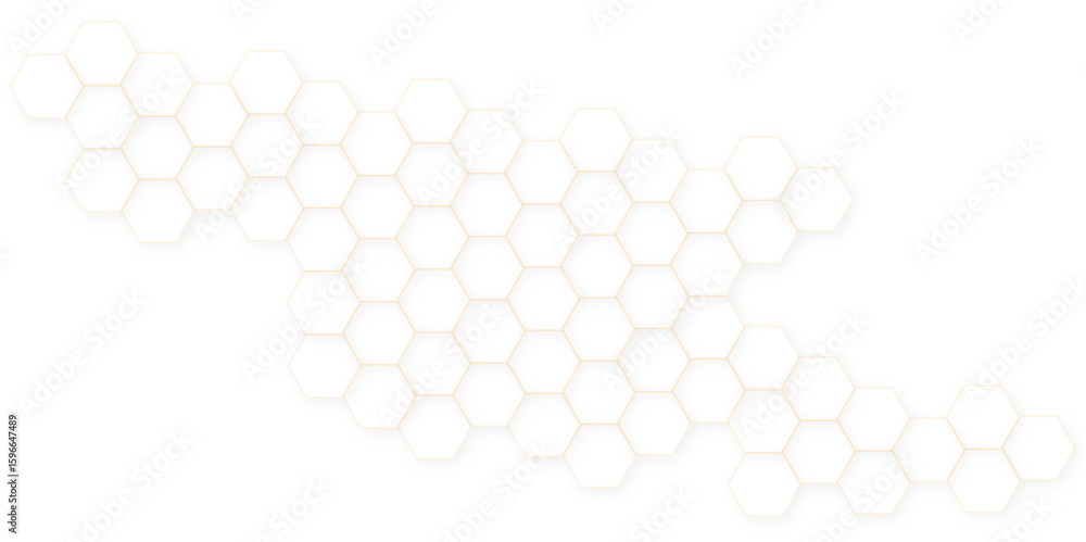 Poster abstract white hexagon concept background. seamless pattern with hexagon. hexagonal white hexagons h