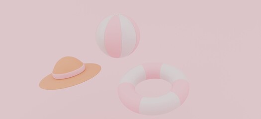 Pastel Travel and Vacation 3D Illustrations – Luggage, Cars, and Summer Essentials in a Playful, Minimalist Style