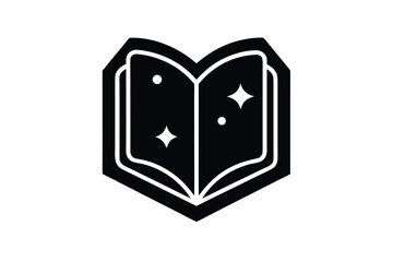 Obraz premium witch s spell book vector icon