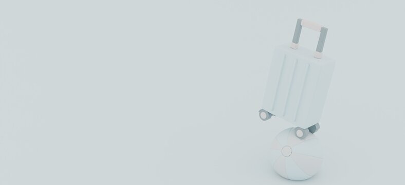 Pastel Travel and Vacation 3D Illustrations &ndash; Luggage, Cars, and Summer Essentials in a Playful, Minimalist Style