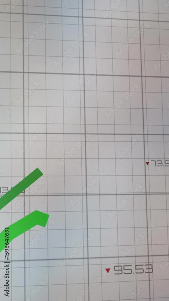 Aufkleber animation of data processing over white background