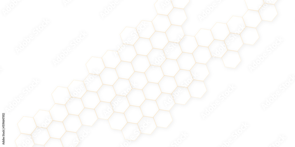 Poster abstract white hexagon concept background. seamless pattern with hexagon. hexagonal white hexagons h