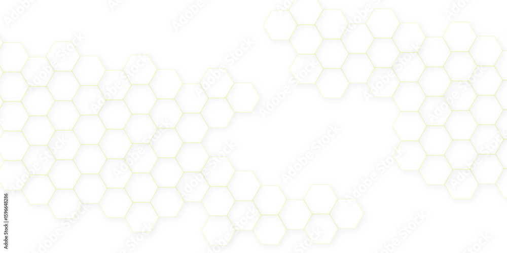 Aufkleber abstract white hexagon concept background. seamless pattern with hexagon. hexagonal white hexagons h