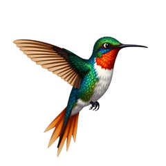 Fototapeta premium hummingbird isolated on white