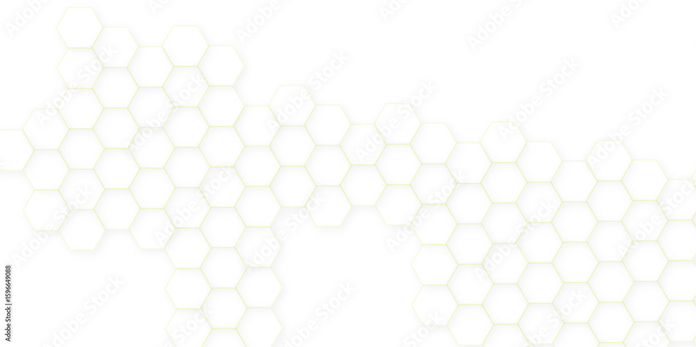Poster abstract white hexagon concept background. seamless pattern with hexagon. hexagonal white hexagons h