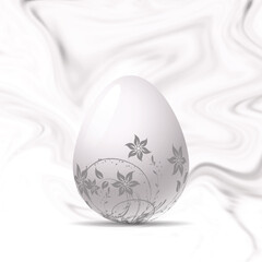 easter egg on marble texture 0502