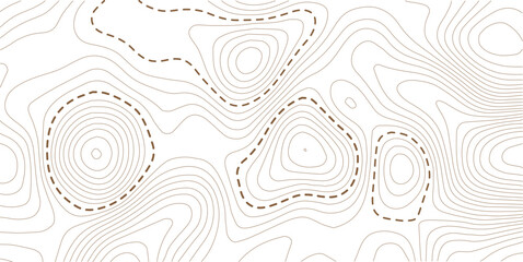 Stylized terrain map with isolines representing elevation. Abstract topographic design with a natural layout. Suitable for digital maps, backgrounds, and print