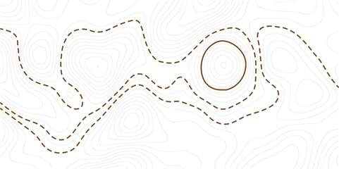 Topographic contour map showing terrain elevation lines. Minimal line art style with abstract geographic patterns. Ideal for backgrounds, maps, and cartography projects.
