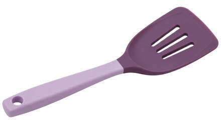 Isolated Purple Spatula with Slits