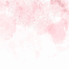 mandala design on a watercolour texture background 1401