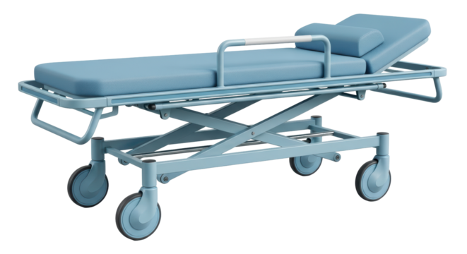 Isolated Hospital Stretcher Bed - Powered by Adobe