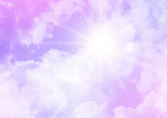 abstract sky background with sugar candy clouds design 0202