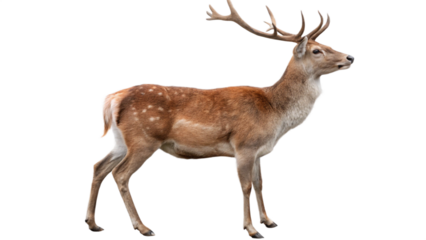 Deer, isolated transparent background