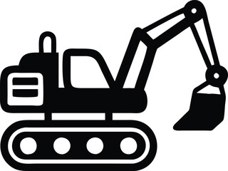 Naklejka premium Excavator icon