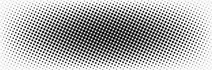 Halftone gradient. Dotted gradient, smooth dots spraying and halftones dot background seamless horizontal geometric pattern vector template set. modern vector ilustration