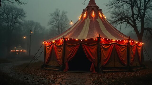 Creepy circus tent