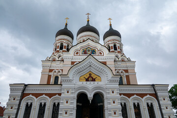 Obraz premium Alexander Nevsky Cathedral in old city of Tallinn, Estonia