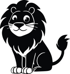 lion cartoon isolated on white