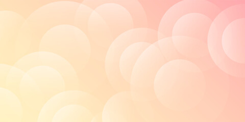 abstract circle background, pastel pink and yellow background, vector illustration, website