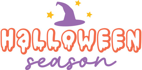 Halloween Season Cute Retro Design	