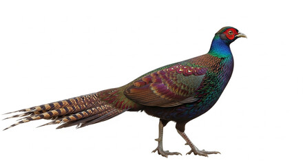 peacock isolated on white background