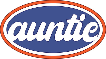 Aunt Auntie Retro Vintage Design