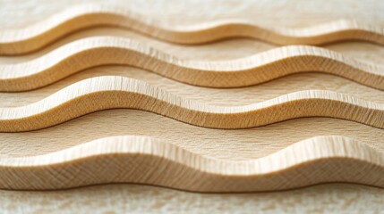 Wooden wave patterns