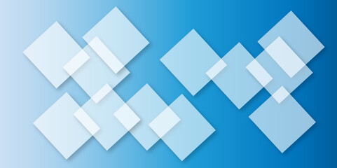 Blue background Abstract Geometric pattern light. material in triangle diamond and blue squares shapes. Blue technology square business background with motion gradient blue light effect. colorful wall
