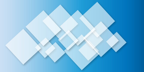Blue background Abstract Geometric pattern light. material in triangle diamond and blue squares shapes. Blue technology square business background with motion gradient blue light effect. colorful wall