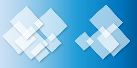 Blue background Abstract Geometric pattern light. material in triangle diamond and blue squares shapes. Blue technology square business background with motion gradient blue light effect. colorful wall