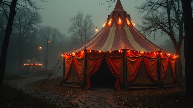 Creepy circus tent