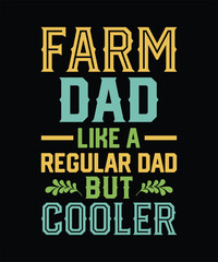 Farm Dad Quote Design, Tractor Life Typography