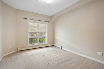 Room with a window and a radiator