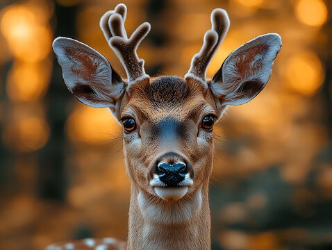 close up of a head of a dear