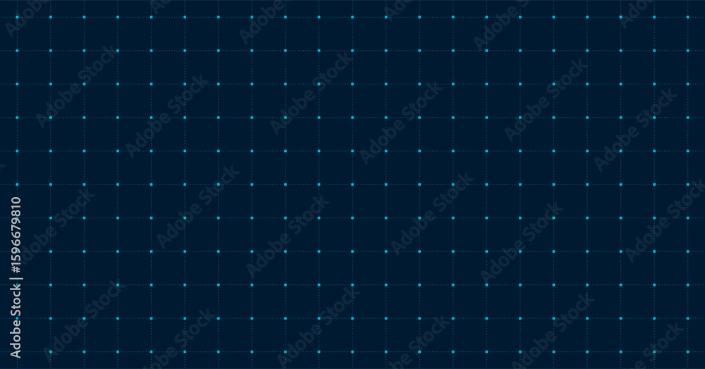 Poster grid line blueprint paper sheet, digital grid and particle mesh, square grid background, texture of 