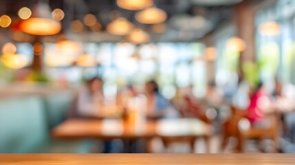 Family-friendly eatery with booths, children eating, and colorful decor, blurred image, soft out-of-focus background