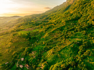 Mountain Village Sunset