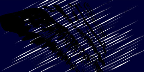 Dots halftone white \u0026 blue color pattern gradient grunge texture background. Dots pop art comics sport style vector.