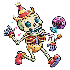 Halloween Sticker different cute halloween Vector Retro Cartoon