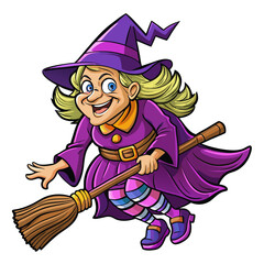 Halloween Sticker different cute halloween Vector Retro Cartoon
