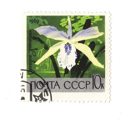 A vintage postage stamp from Russia.